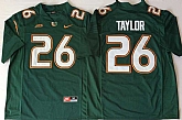 Miami Hurricanes 26 Sean Taylor Green Nike College Football Jersey,baseball caps,new era cap wholesale,wholesale hats